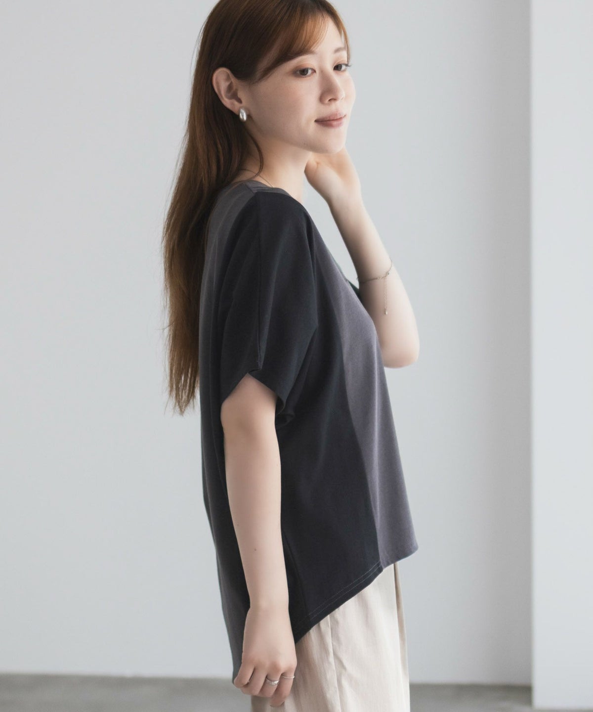 nAvy 切替ドルマンTシャツ レディース ネコポス 対応商品