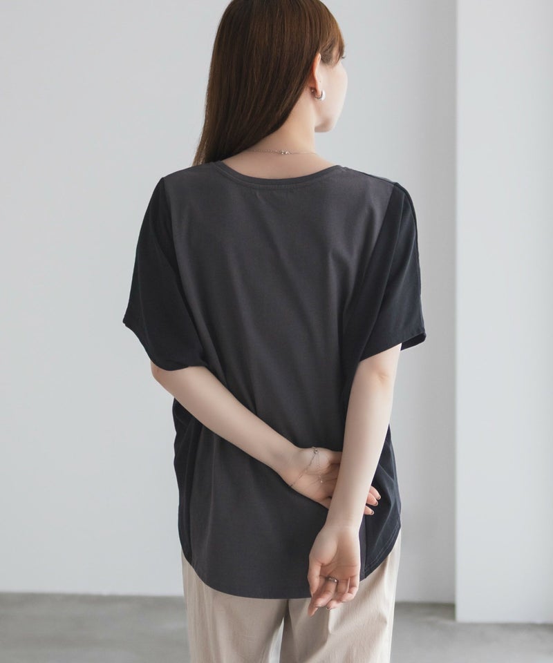 NAVY  nAvy 切替ドルマンTシャツ レディース メール便 対応商品商品画像-8