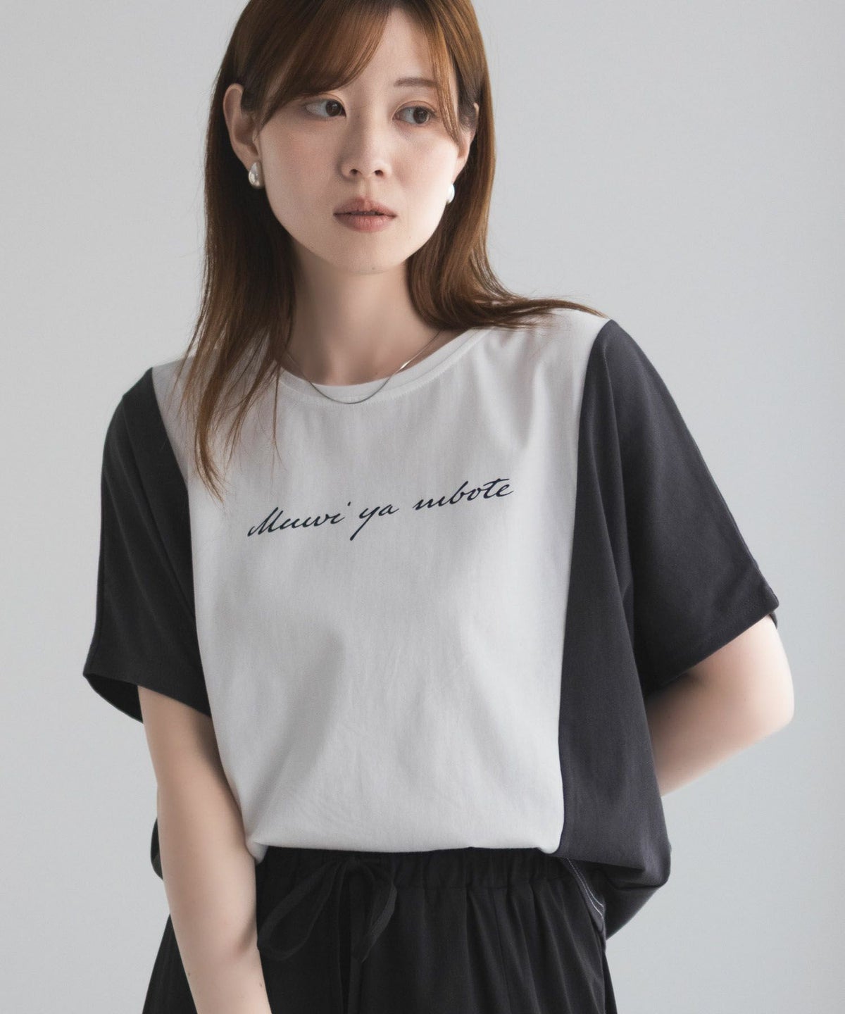 nAvy 切替ドルマンTシャツ レディース ネコポス 対応商品