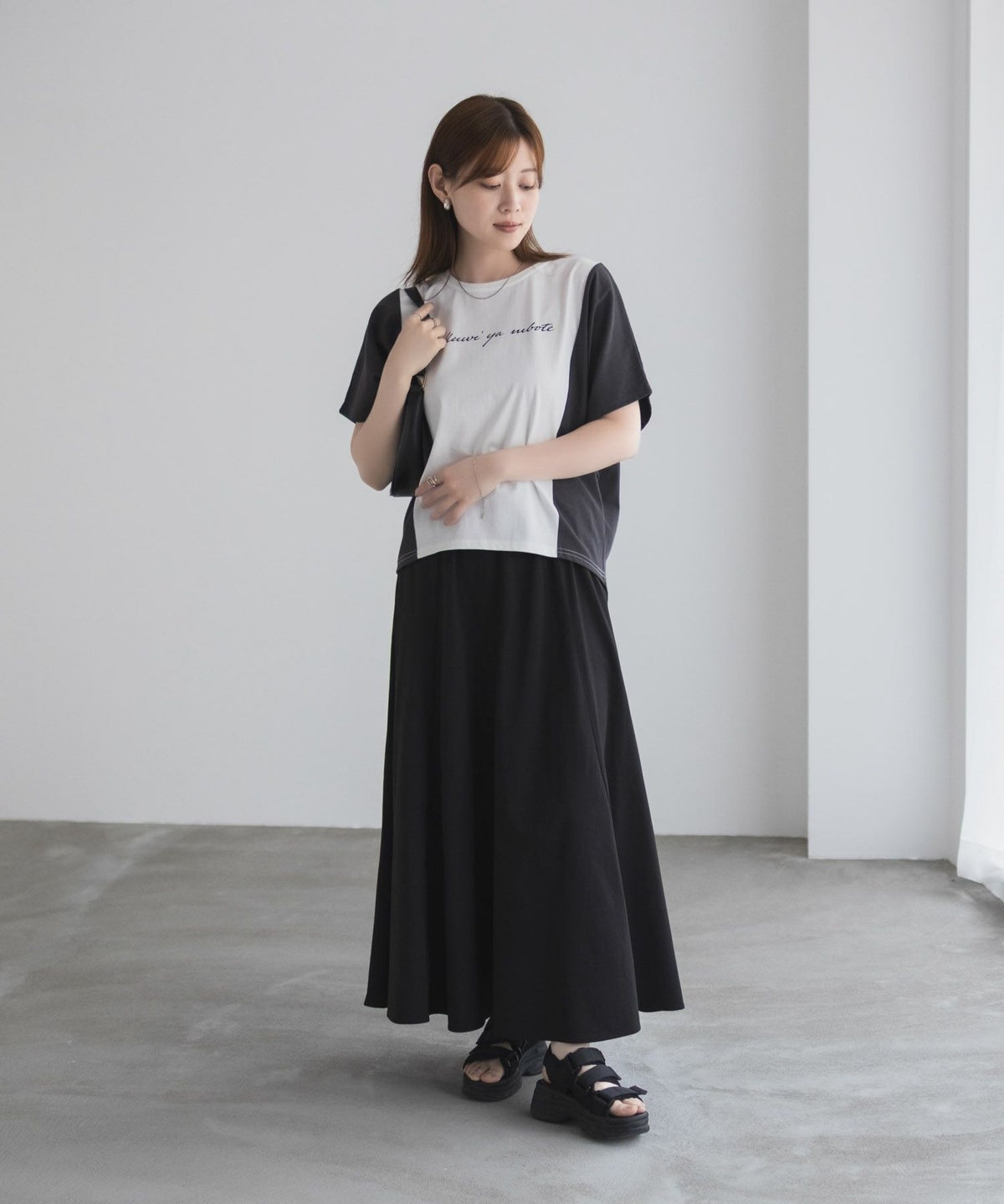 nAvy 切替ドルマンTシャツ レディース ネコポス 対応商品