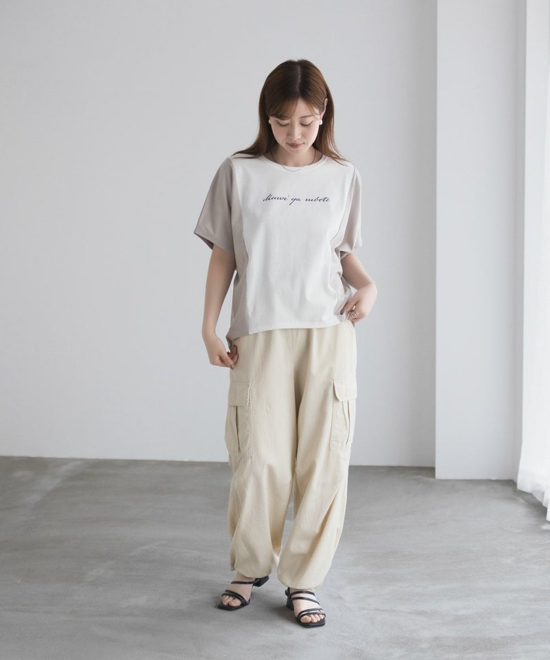 NAVY  nAvy 切替ドルマンTシャツ レディース メール便 対応商品商品画像-29