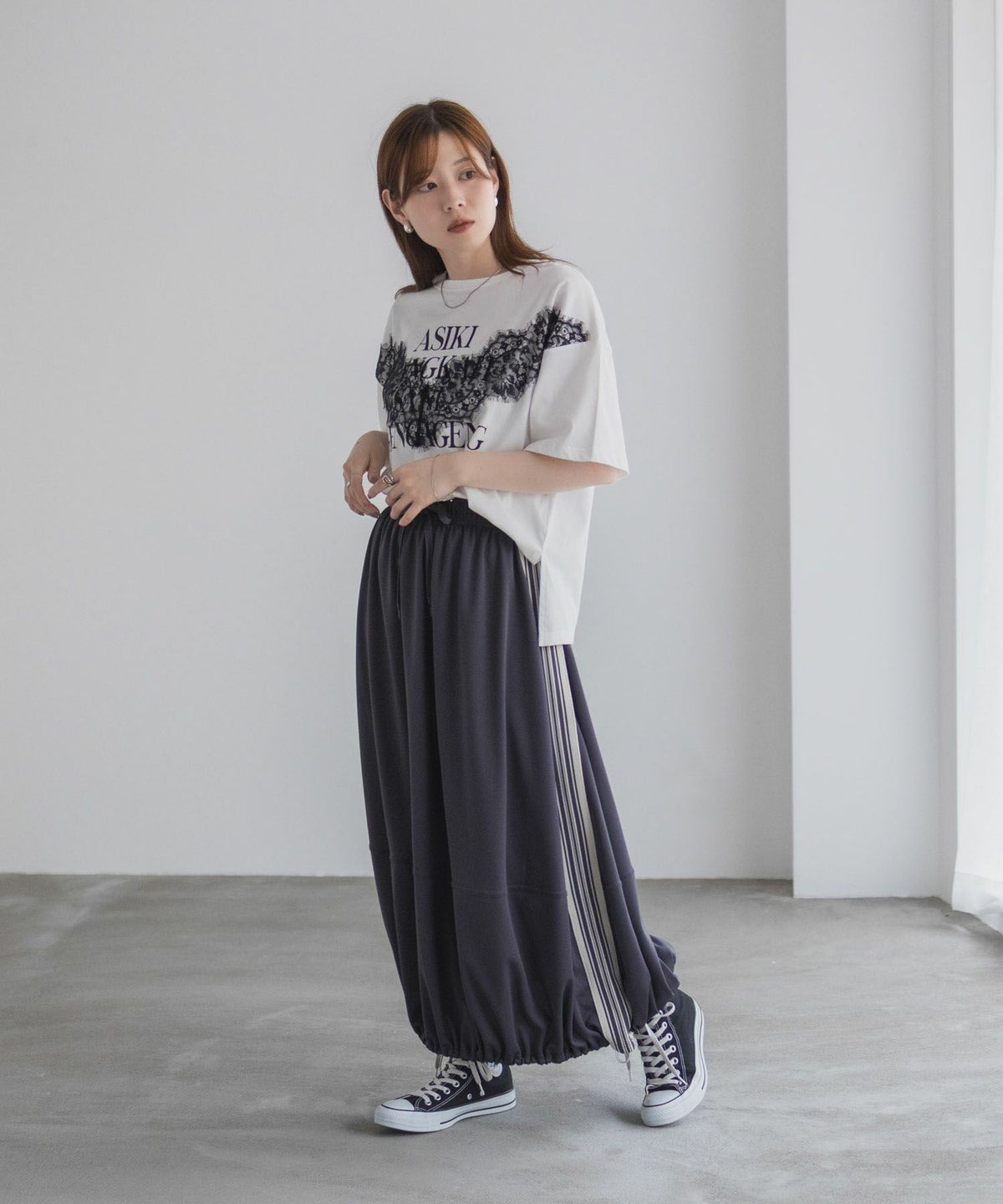 nAvy ラインバルーンスカート レディース