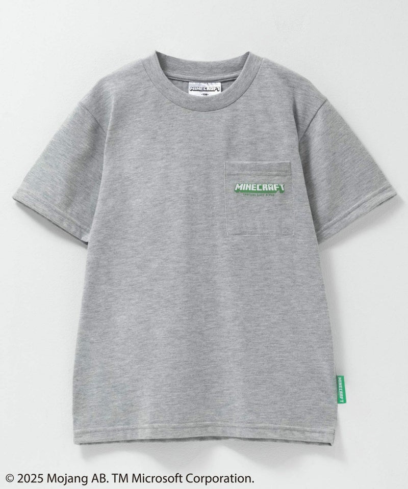Minecraft マインクラフト ポケット付きTシャツ キッズ メール便 対応商品商品画像-2