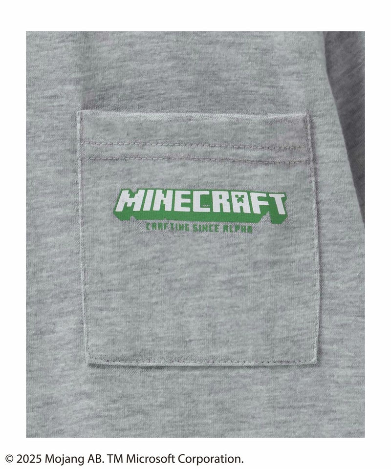 Minecraft マインクラフト ポケット付きTシャツ キッズ メール便 対応商品商品画像-5