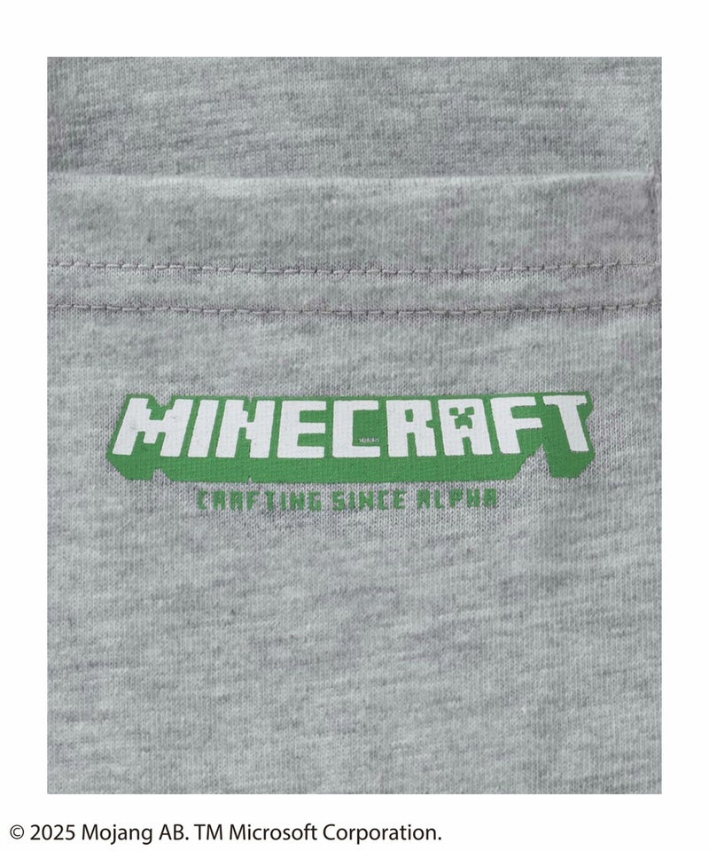 Minecraft マインクラフト ポケット付きTシャツ キッズ メール便 対応商品商品画像-6