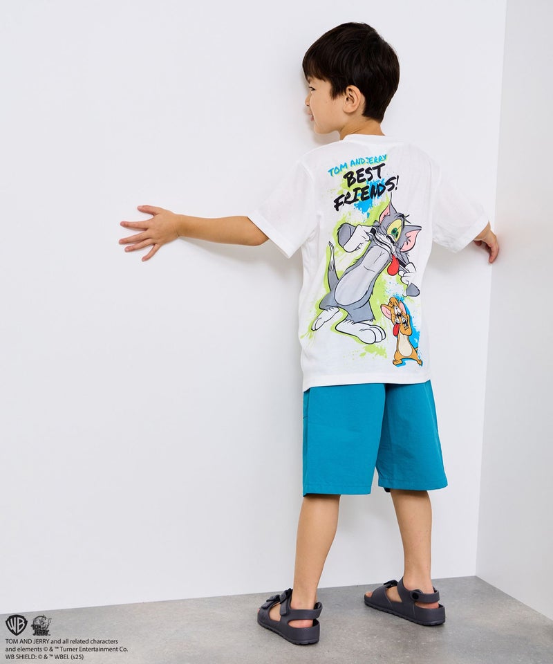 Tom and Jerry 転写プリントビッグTシャツ キッズ メール便 対応商品商品画像-12