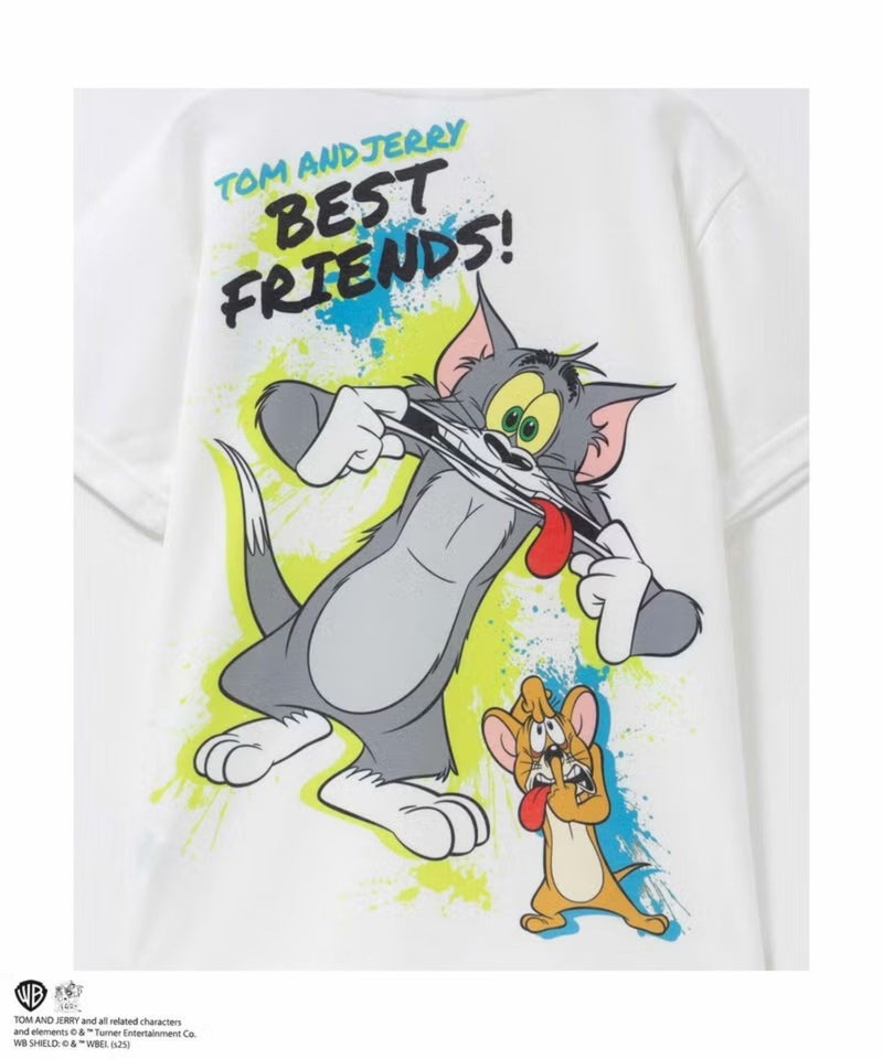 Tom and Jerry 転写プリントビッグTシャツ キッズ メール便 対応商品商品画像-15