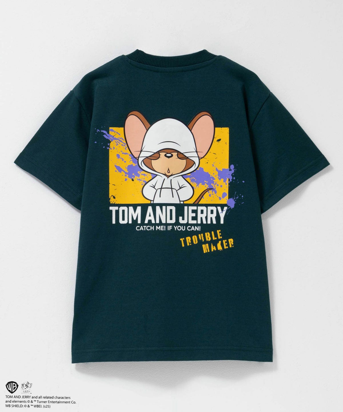 Tom and Jerry 胸刺繍ビッグTシャツ キッズ ネコポス 対応商品