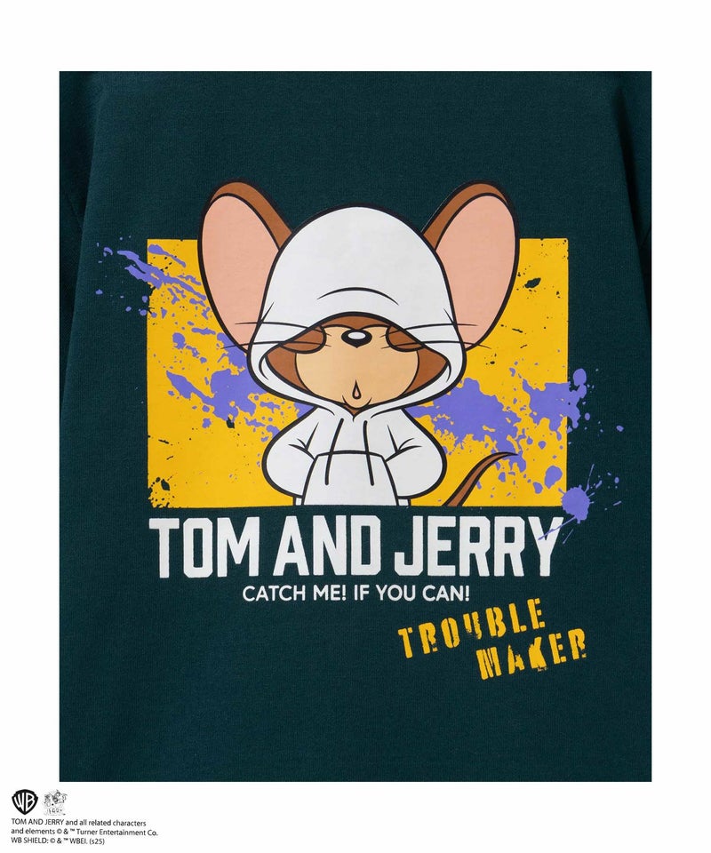 Tom and Jerry 胸刺繍ビッグTシャツ キッズ メール便 対応商品商品画像-7