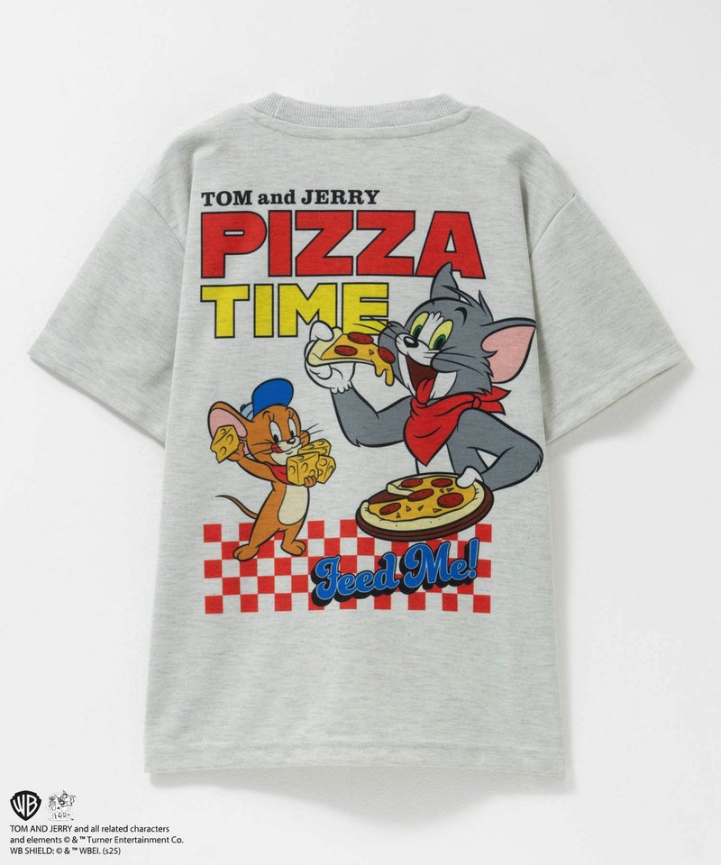 Tom and Jerry 転写プリントビッグTシャツ キッズ メール便 対応商品商品画像-3