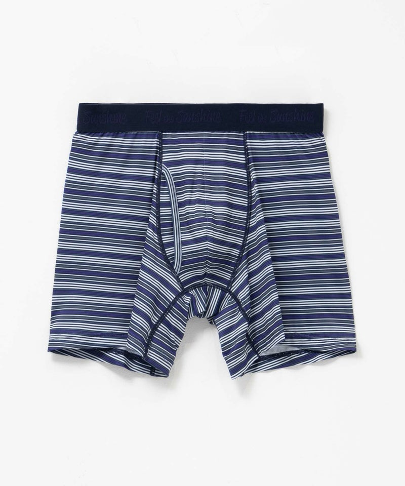 NAVY メッシュボクサーパンツ マルチボーダー柄 メンズ メール便 対応商品商品画像-4