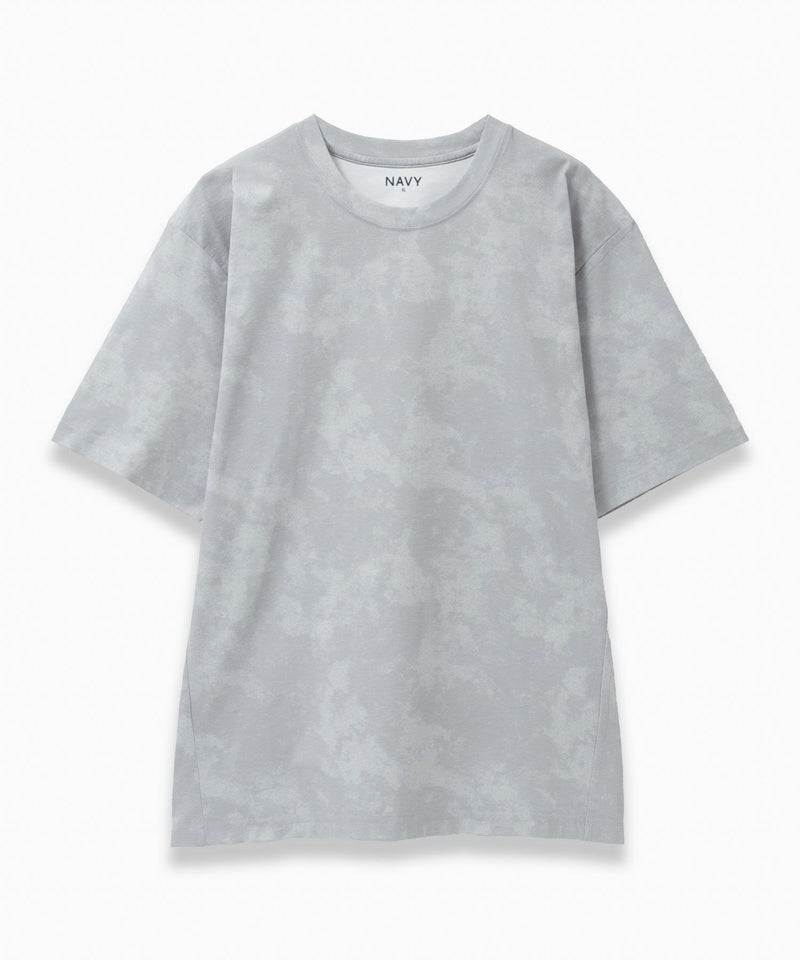 NAVY ドライストレッチ総柄Tシャツ メンズ メール便 対応商品商品画像-1