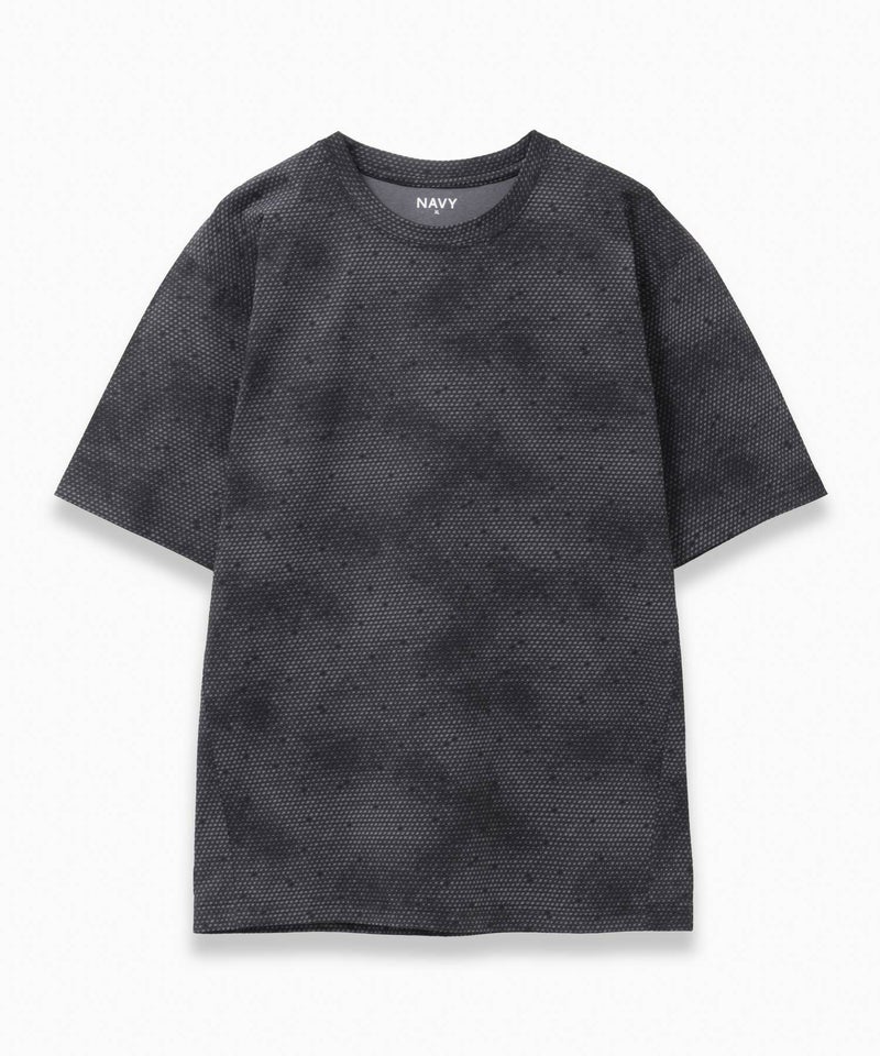 NAVY  ドライストレッチ総柄Tシャツ メンズ メール便 対応商品商品画像-3