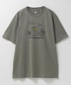 T-GRAPHICS エモラインアートプリント半袖Tシャツ メンズ ネコポス 対応商品
