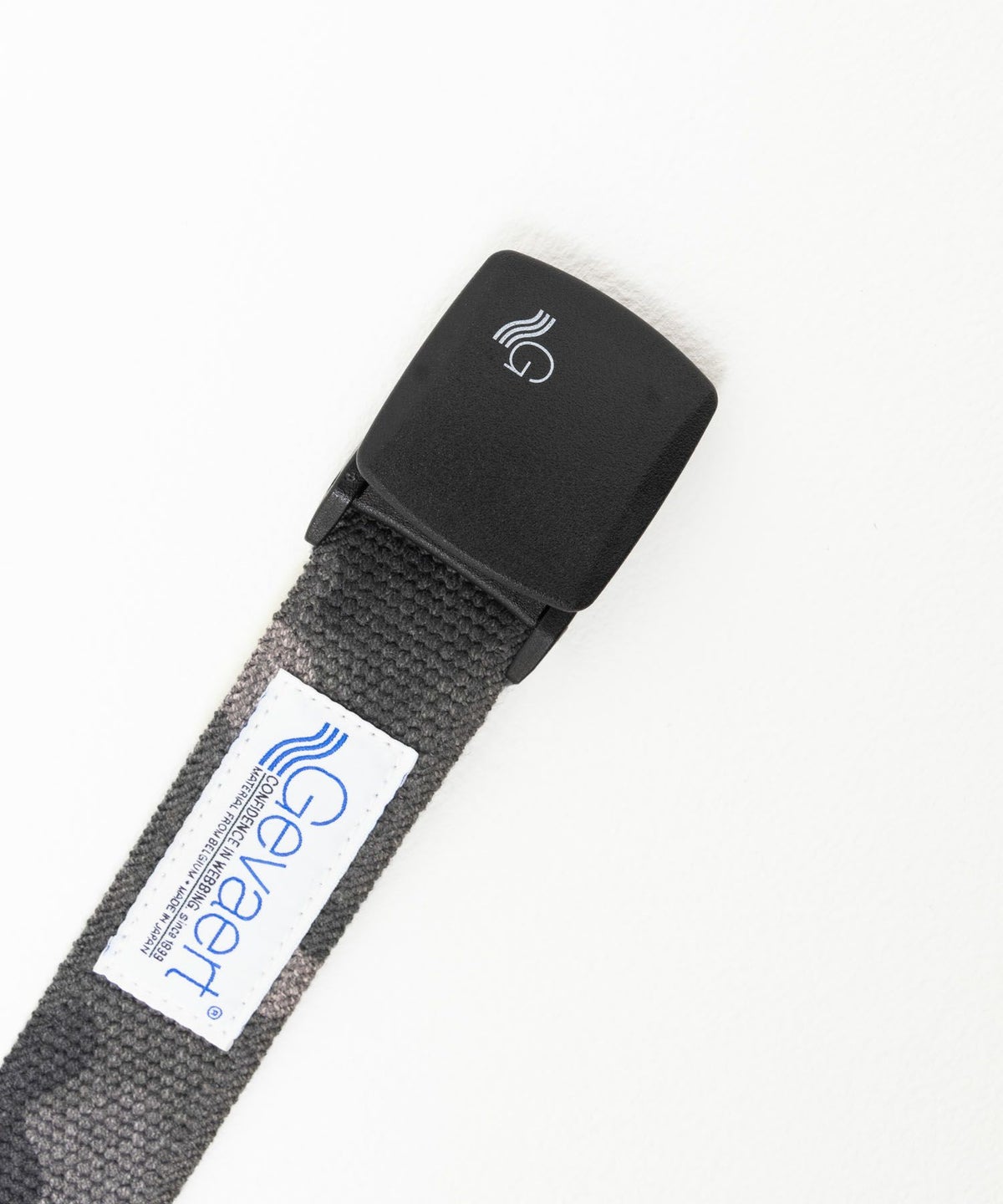 GEVAERT 35mmカモフラプリントストレッチベルト メンズ