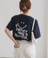 スマイリーフェイス ロゴTシャツ レディース メール便 対応商品商品サムネイル-3
