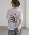 スマイリーフェイス ロゴTシャツ レディース メール便 対応商品商品サムネイル-6