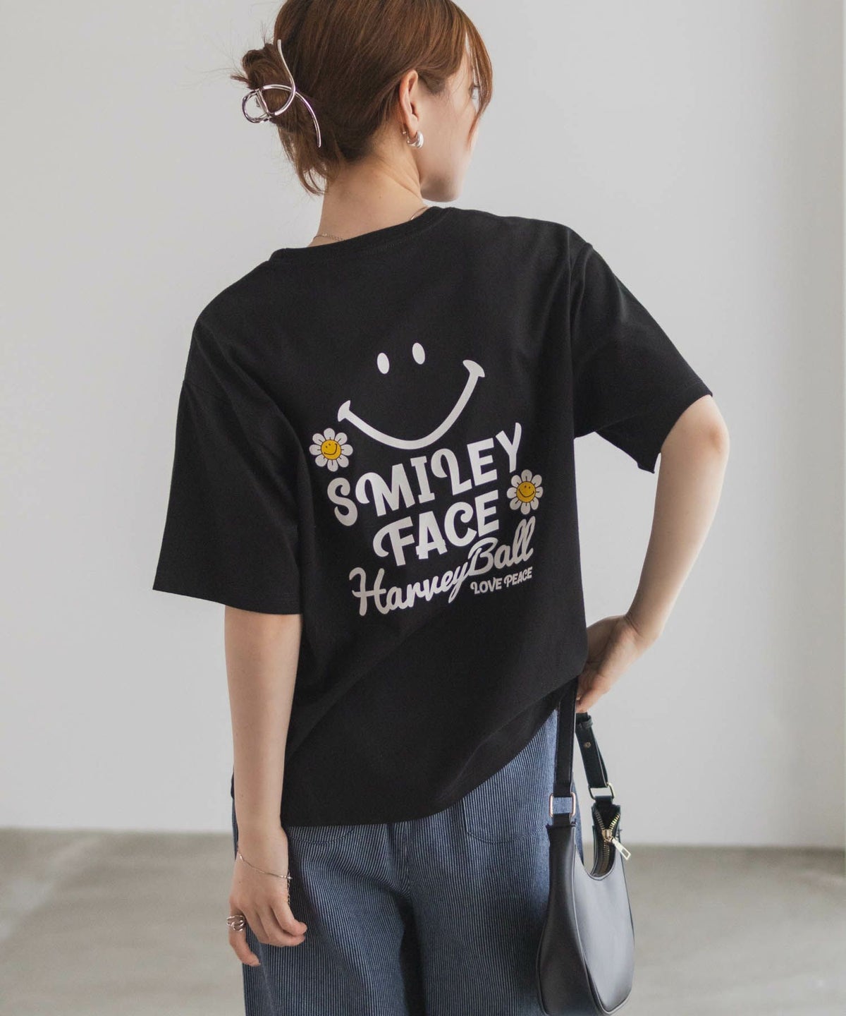 スマイリーフェイス ロゴTシャツ レディース ネコポス 対応商品