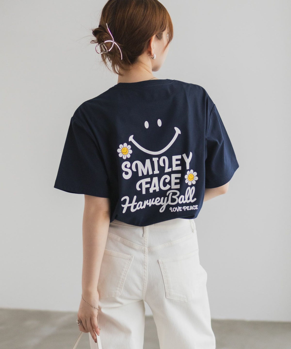 スマイリーフェイス ロゴTシャツ レディース ネコポス 対応商品