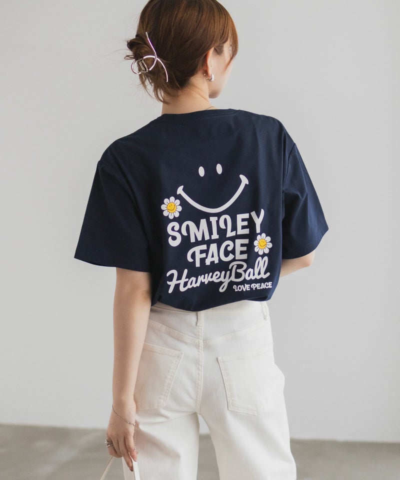 スマイリーフェイス ロゴTシャツ レディース メール便 対応商品商品画像-16