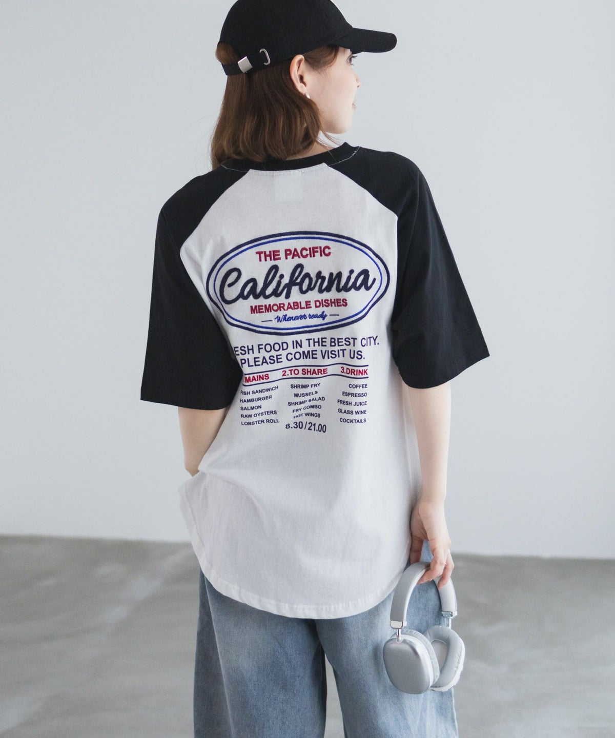 UNDERWRAPS ラグラン刺繍ビッグTシャツ レディース ネコポス 対応商品