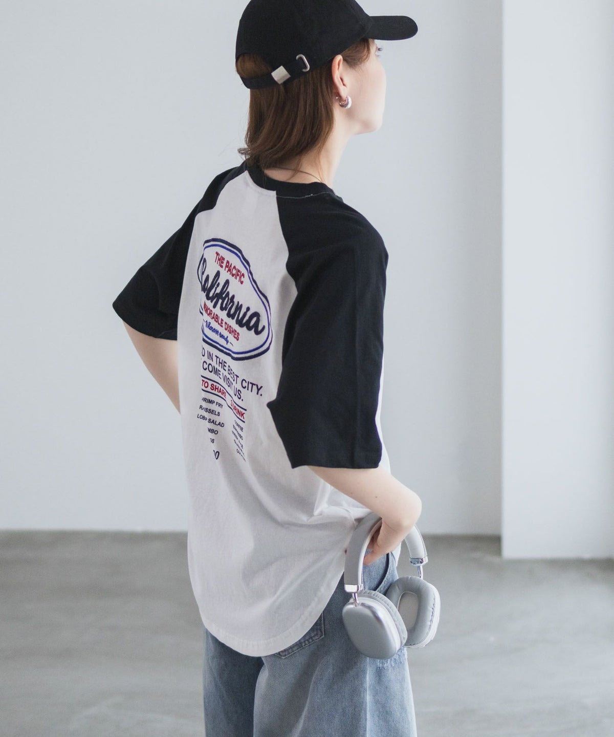 UNDERWRAPS ラグラン刺繍ビッグTシャツ レディース ネコポス 対応商品