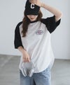 UNDERWRAPS  ラグラン刺繍ビッグTシャツ レディース メール便 対応商品商品サムネイル-7
