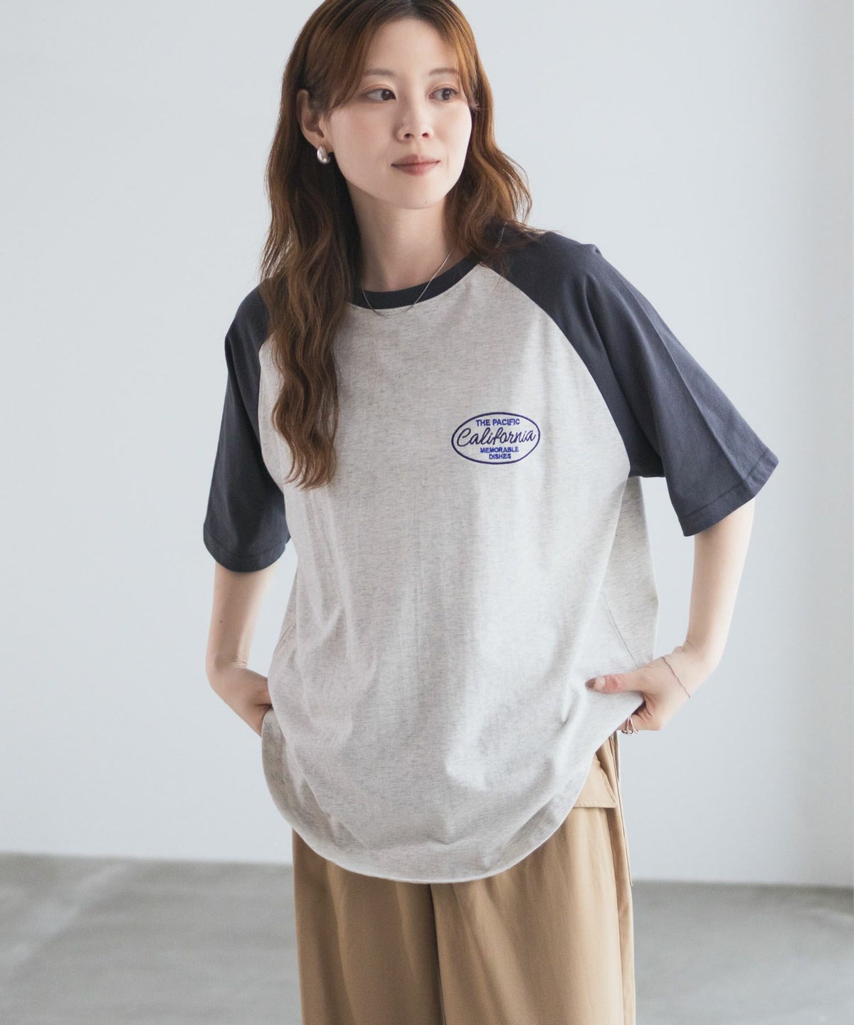 UNDERWRAPS ラグラン刺繍ビッグTシャツ レディース ネコポス 対応商品