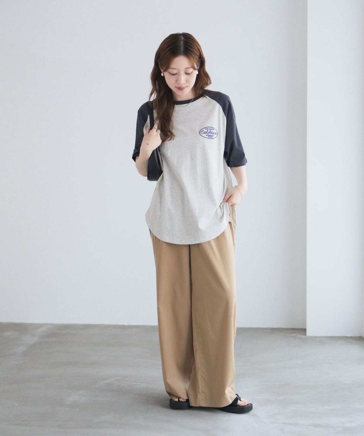 UNDERWRAPS ラグラン刺繍ビッグTシャツ レディース ネコポス 対応商品