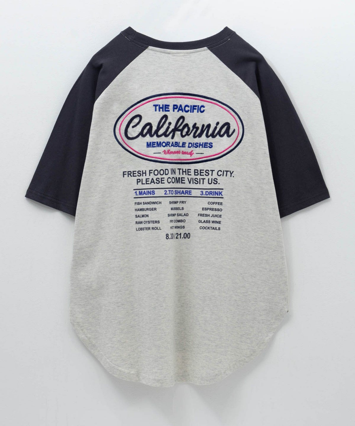 UNDERWRAPS ラグラン刺繍ビッグTシャツ レディース ネコポス 対応商品