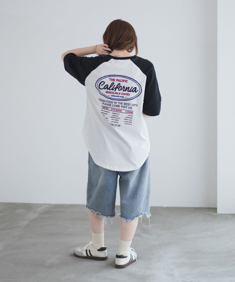 UNDERWRAPS  ラグラン刺繍ビッグTシャツ レディース メール便 対応商品商品画像-26