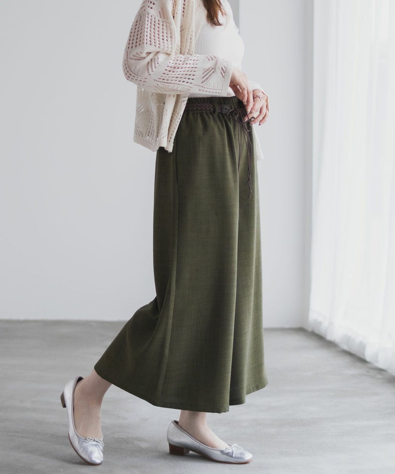 nAvy  ベルト付きワイドクロップドパンツ レディース商品画像-17