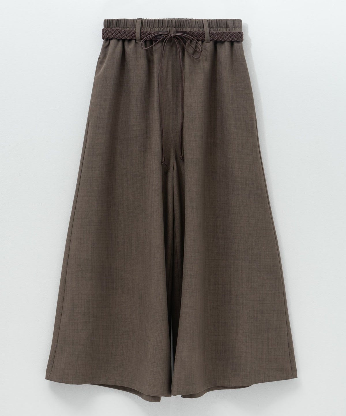 nAvy ベルト付きワイドクロップドパンツ レディース