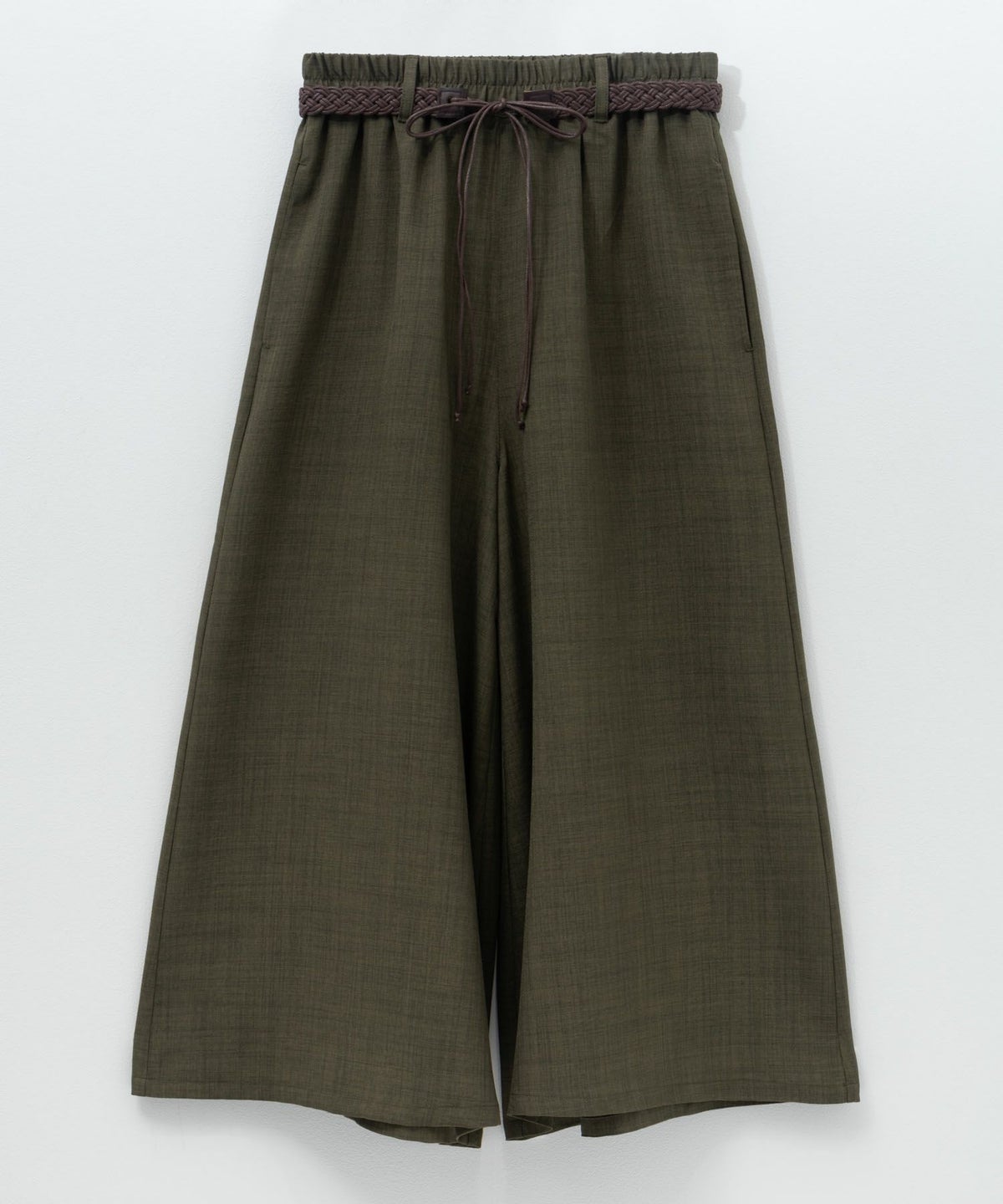 nAvy ベルト付きワイドクロップドパンツ レディース