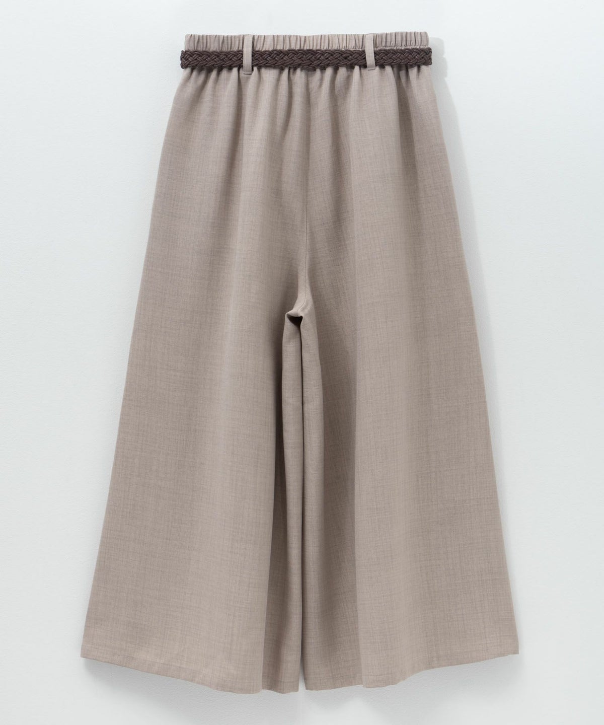 nAvy ベルト付きワイドクロップドパンツ レディース