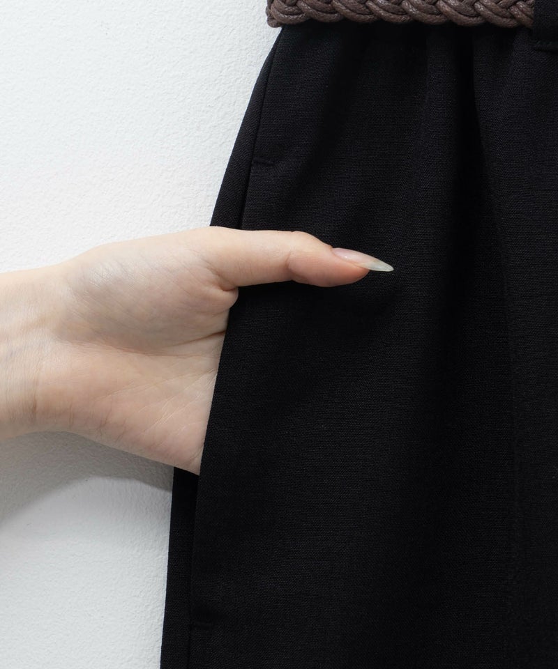 nAvy  ベルト付きワイドクロップドパンツ レディース商品画像-31