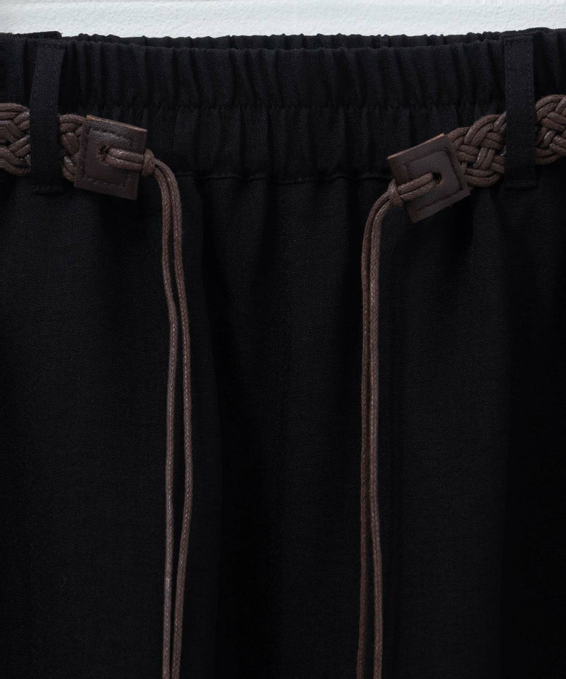 nAvy  ベルト付きワイドクロップドパンツ レディース商品画像-32