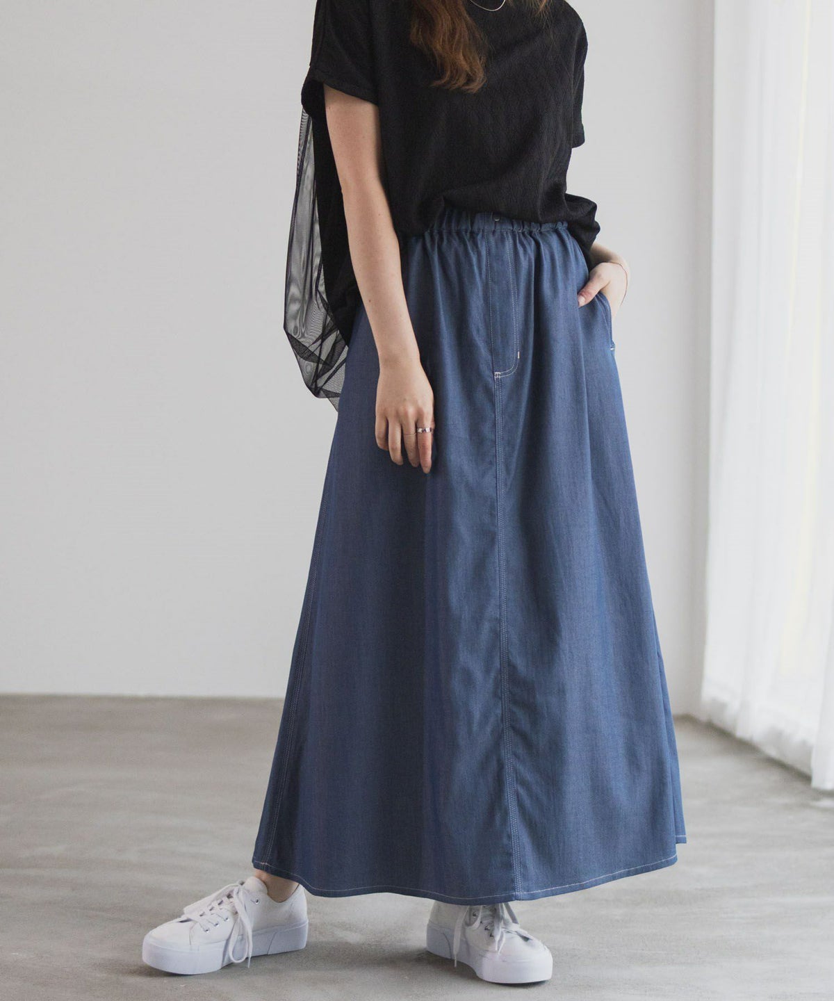 nAvy イージースカート レディース