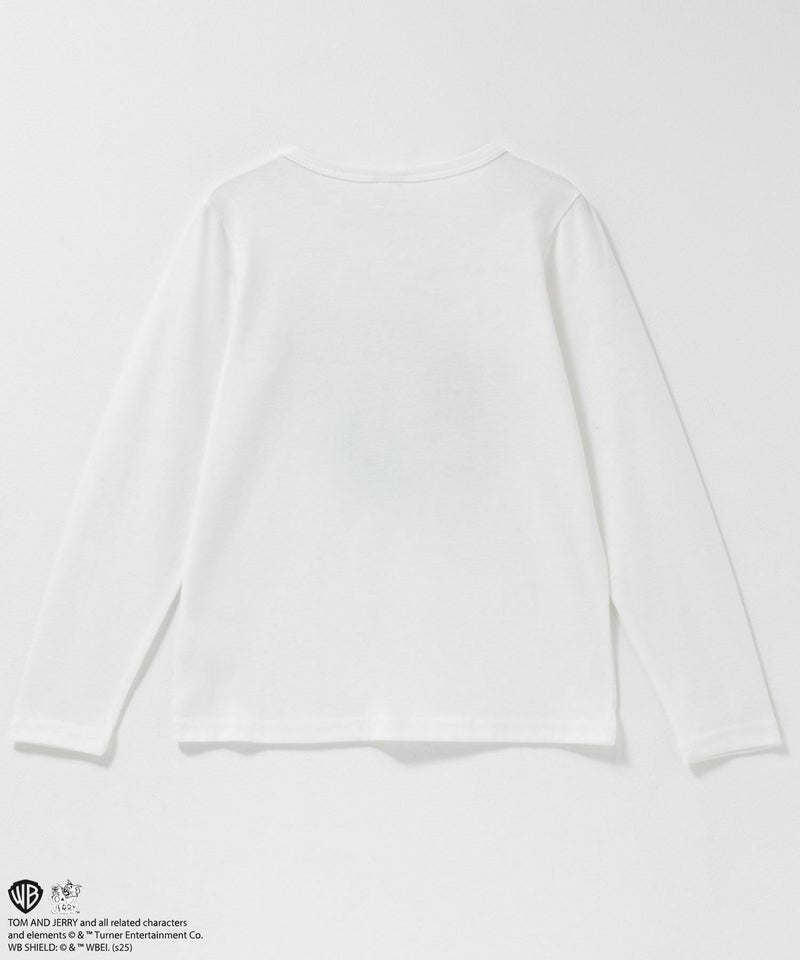 Tom and Jerry プリント長袖Tシャツ キッズ メール便 対応商品商品画像-2