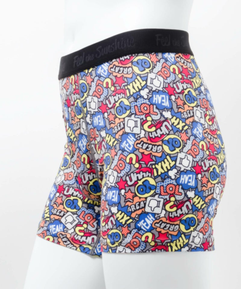 NAVY メッシュボクサーパンツ ロゴ柄 メンズ メール便 対応商品商品画像-2