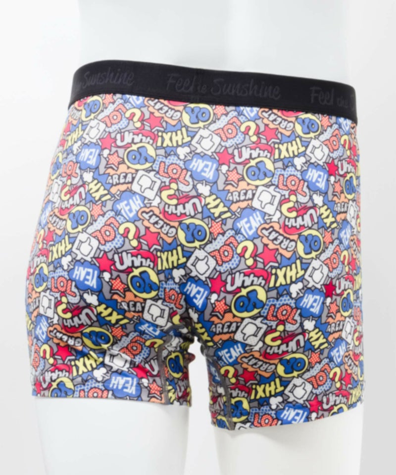 NAVY メッシュボクサーパンツ ロゴ柄 メンズ メール便 対応商品商品画像-3