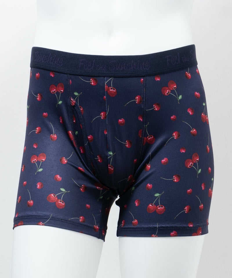 NAVY メッシュボクサーパンツ チェリー柄 メンズ メール便 対応商品商品画像-1