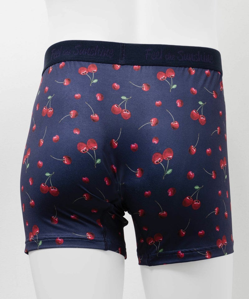 NAVY メッシュボクサーパンツ チェリー柄 メンズ メール便 対応商品商品画像-3