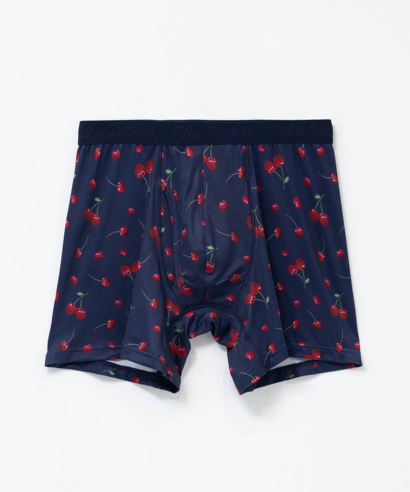 NAVY メッシュボクサーパンツ チェリー柄 メンズ メール便 対応商品商品画像-4