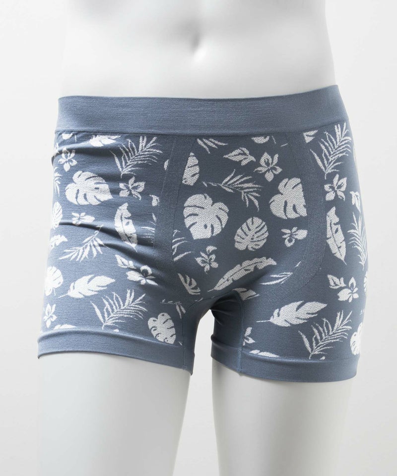 NAVY 成型ボクサーパンツ ボタニカル柄 メンズ メール便 対応商品商品画像-1
