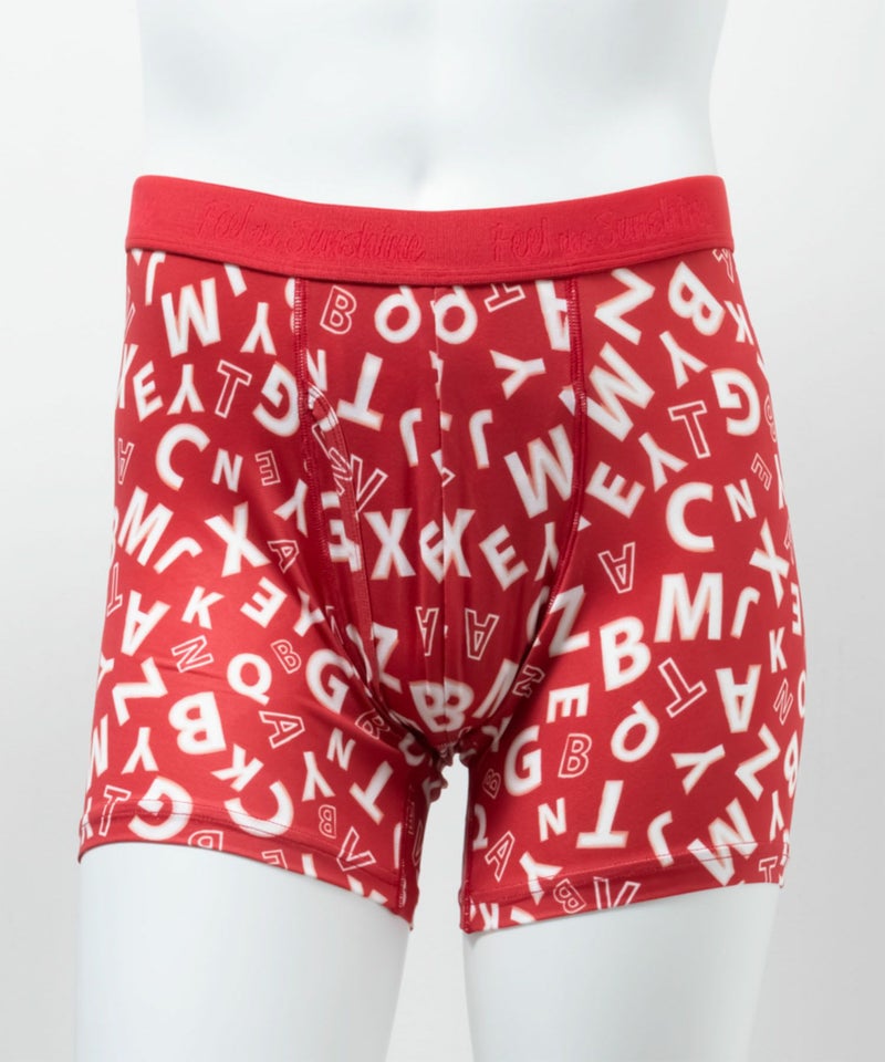 NAVY メッシュボクサーパンツ 英字柄 メンズ メール便 対応商品商品画像-1