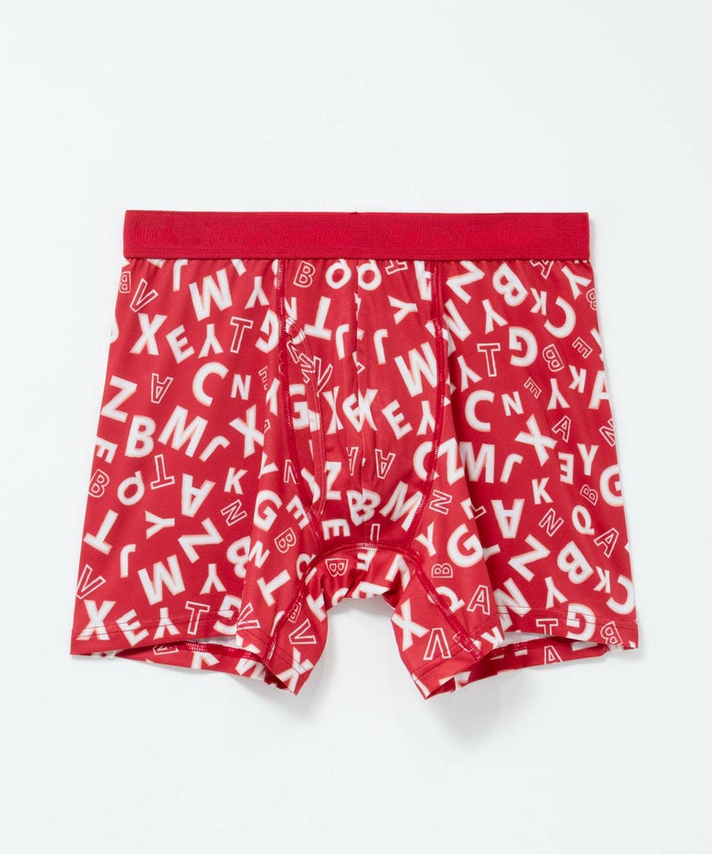 NAVY メッシュボクサーパンツ 英字柄 メンズ メール便 対応商品商品画像-4