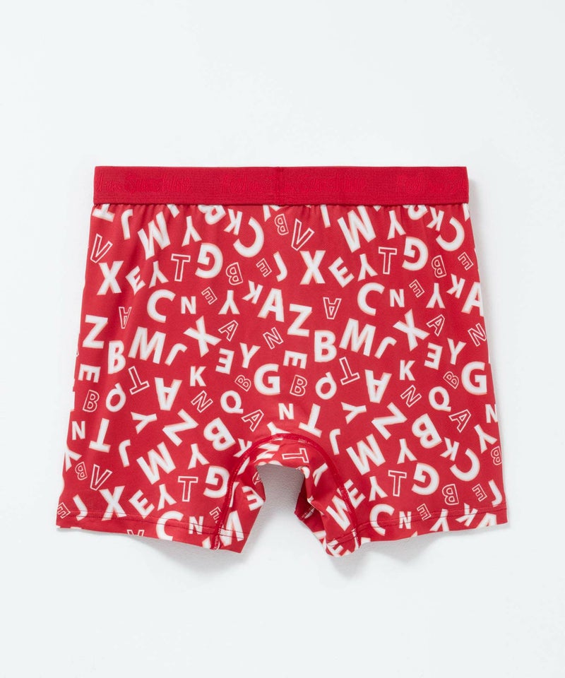 NAVY メッシュボクサーパンツ 英字柄 メンズ メール便 対応商品商品画像-5