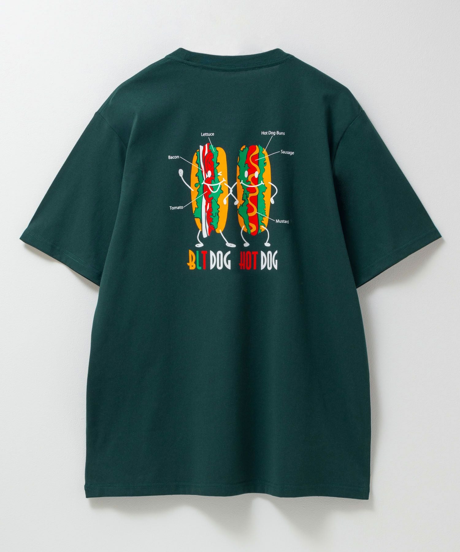 T-GRAPHICS ファストフードキャラプリント半袖Tシャツ メンズ