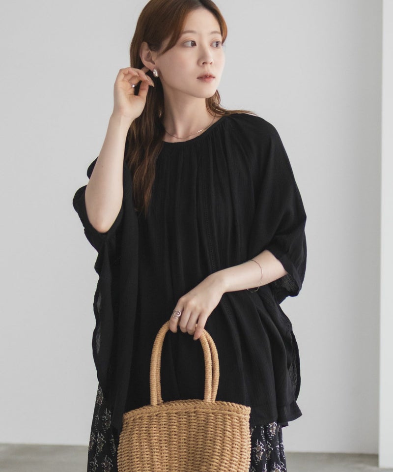 Howdy Marie  インドファブリック ハシゴレースドルマンプルオーバー レディース商品画像-6